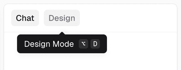 Design mode button in the prompt form